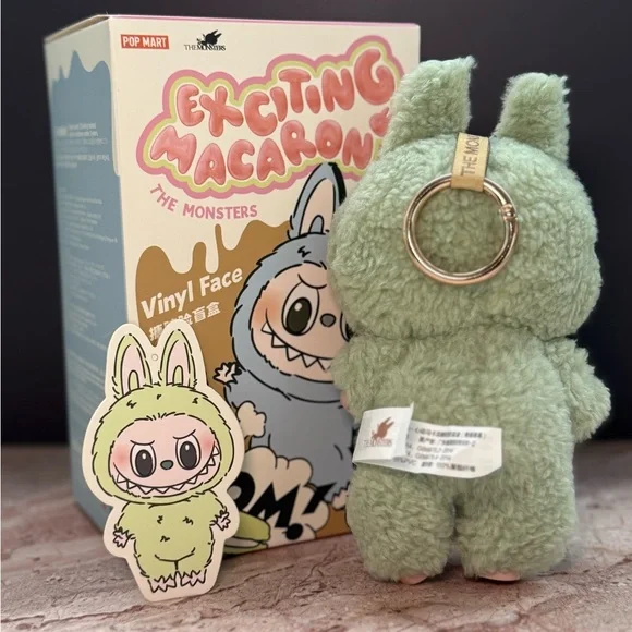 NEW Popmart 100% AUTHENTIC Excited Macaron Labubu GREEN GRAPE - Picture 2 of 7